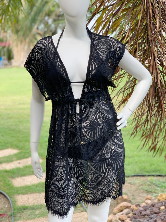 Black Lace Cover Up