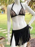 Onyx Fringe Skirt