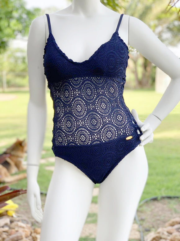 Strappy Blue One Piece