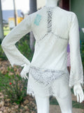 White Lace Cover Up